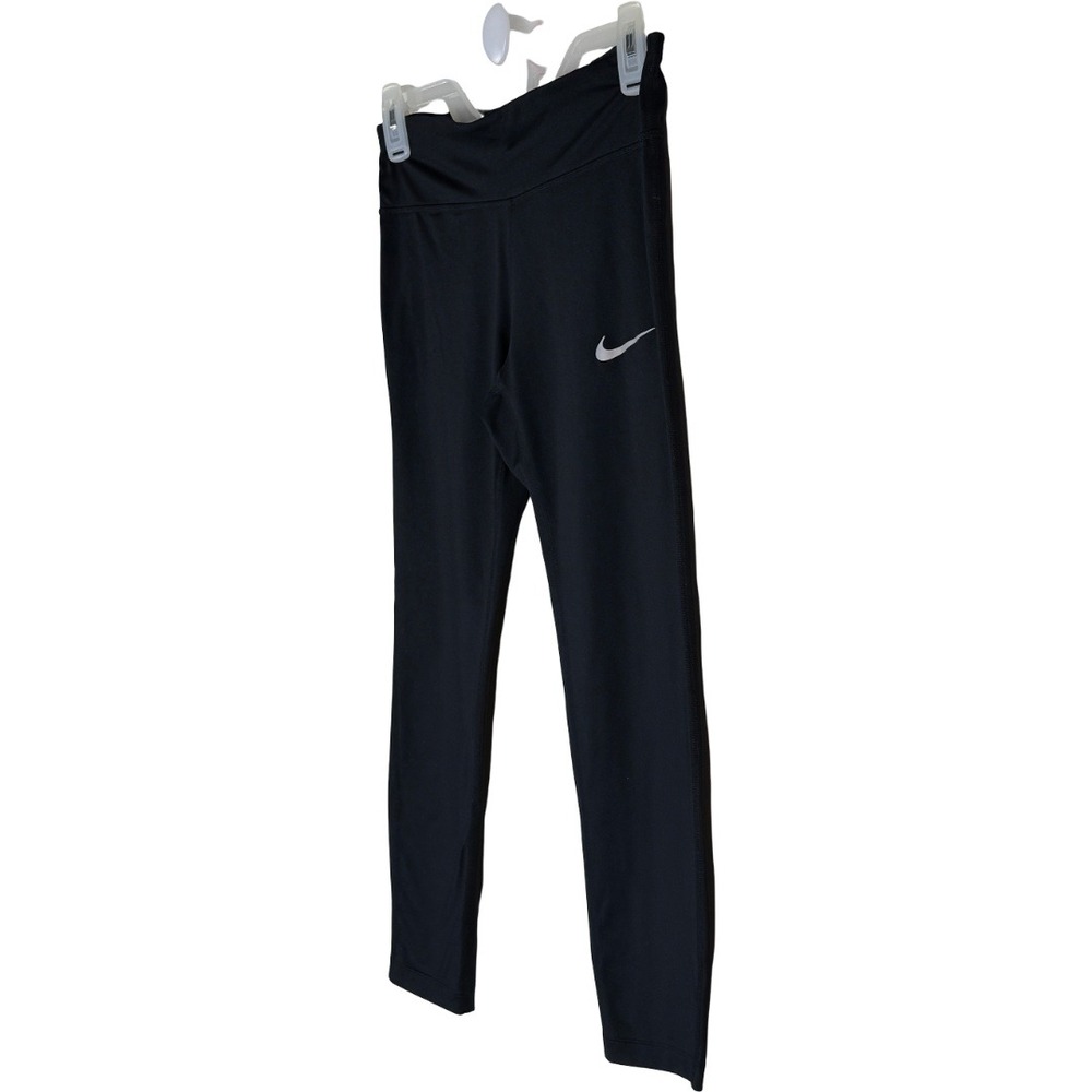 Nike Leggings Women Small Black Dri-FIT Cropped Running Yoga Athletic 831657-011 - Picture 4 of 11